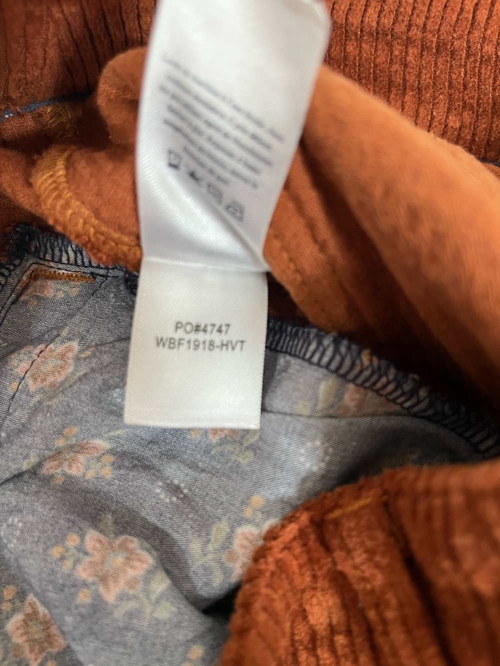 Faherty Phoebe Corduroy Flare Pants High Rise Front Patch Pocket Trousers 27 - Picture 13 of 14